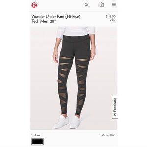 Lululemon Mesh Leggings